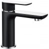 Mexen Alfa washbasin tap, black/chrome - 745700-71