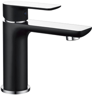 Mexen Alfa washbasin faucet, black/chrome - 745700-71