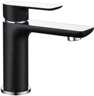 Mexen Alfa washbasin mixer tap, Black/Chrome - 745700-71