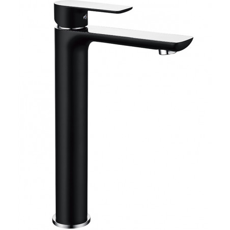 Mexen Alfa high washbasin faucet, black/chrome - 745710-71
