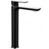 Mexen Alfa high washbasin tap, black/chrome - 745710-71