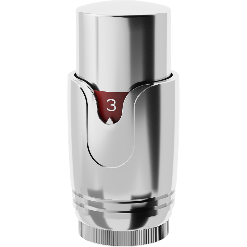 Mexen thermostatic radiator valve head, chrome - W900-000-01