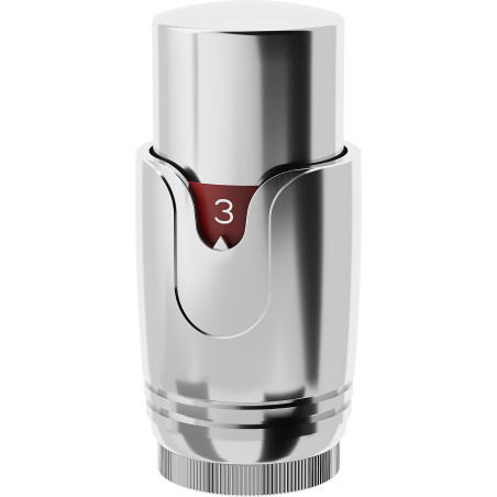 Mexen Uni-H thermostatic radiator head, chrome - W900-000-01