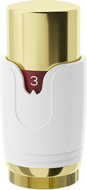 Mexen Uni-Term thermostatic radiator head, white/gold - W900-000-25