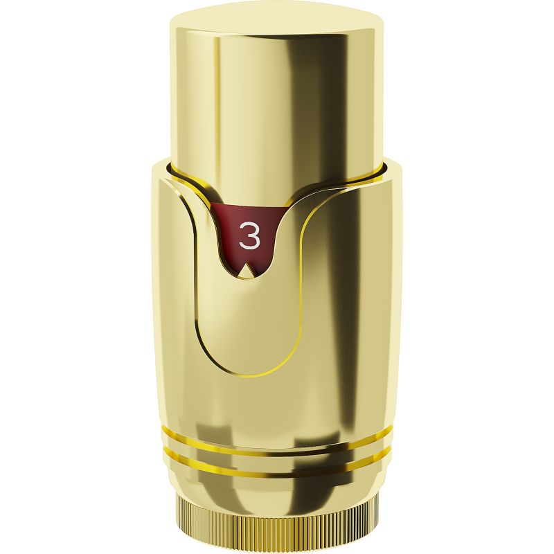 Mexen thermostatic head for radiator, gold - W900-000-50