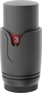 Mexen Uni-H thermostatic radiator head, anthracite - W900-000-66