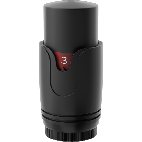 Mexen Uni-Term thermostatic head for radiator, black - W900-000-70