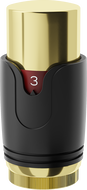 Mexen Uni-H thermostatic radiator head, black/gold - W900-000-75