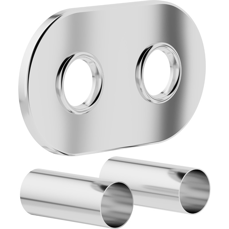 Mexen 2R Double radiator cover set, chrome - W905-000-01