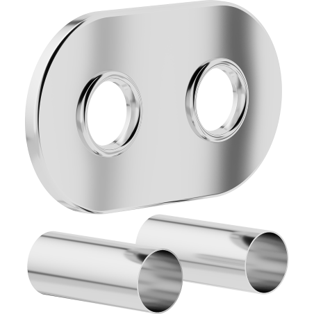 Mexen 2R Double radiator cover set, chrome - W905-000-01