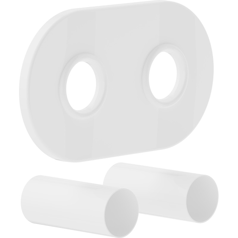Mexen 2R Double radiator cover set, white - W905-000-20