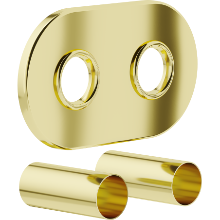 Mexen R double masking set for radiator, gold - W905-000-50