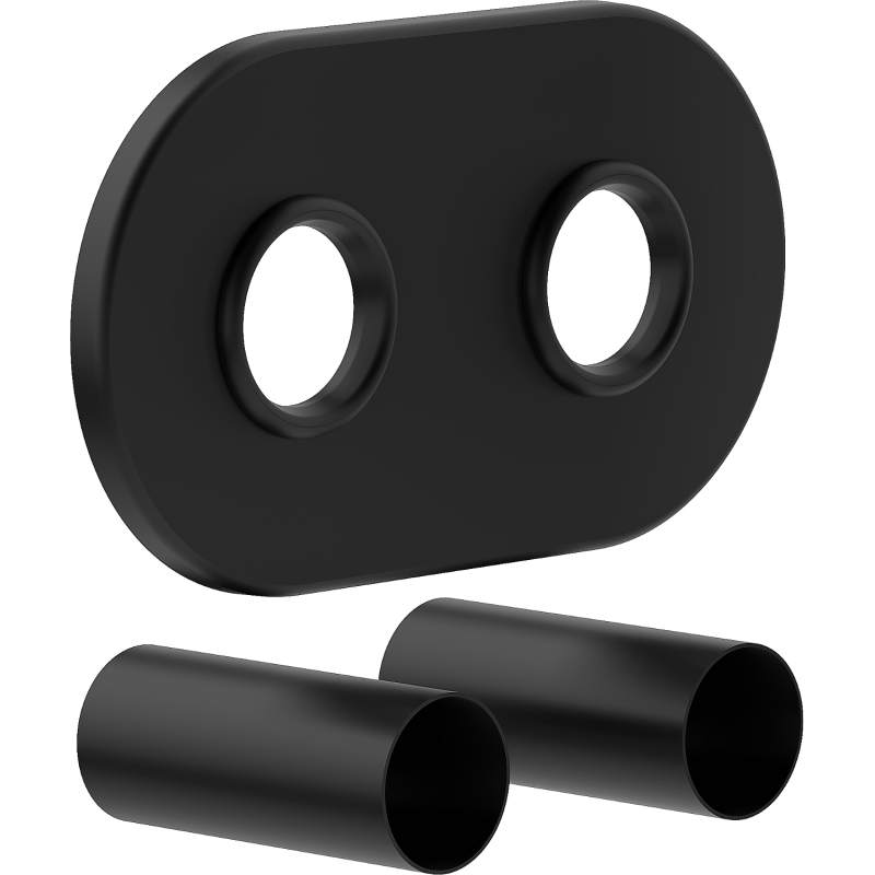 Mexen R dual radiator concealment set, black - W905-000-70