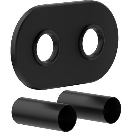 Mexen Uni-Term R dual masking set for radiator, black - W905-000-70