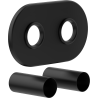Mexen R double masking set for radiator, black - W905-000-70
