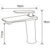 Mexen Purus washbasin mixer tap, Black - 745800-70