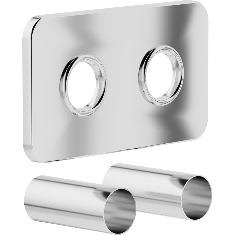 Mexen 2S Double radiator cover set, chrome - W910-000-01
