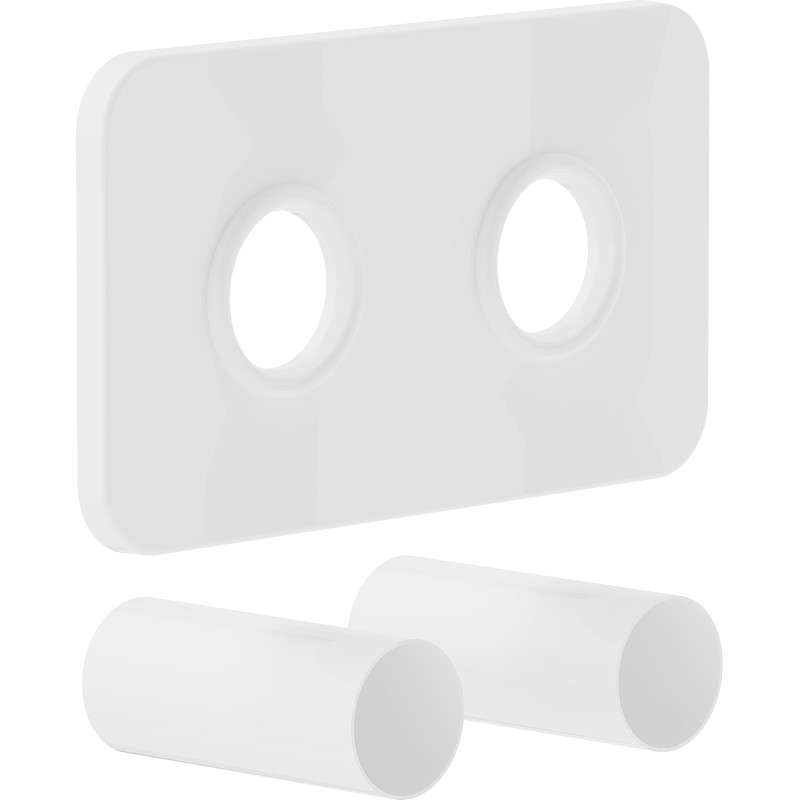 Mexen 2S double radiator cover set, white - W910-000-20