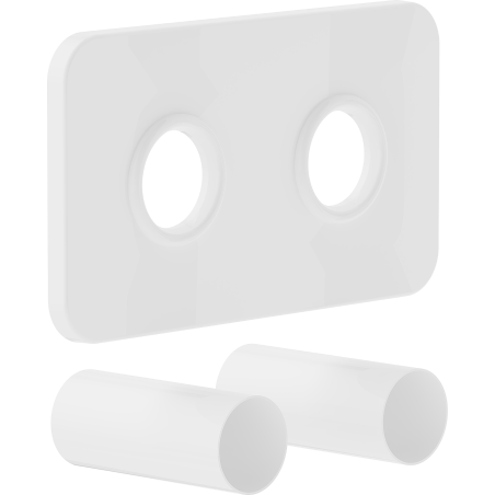 Mexen S dual radiator masking set, white - W910-000-20