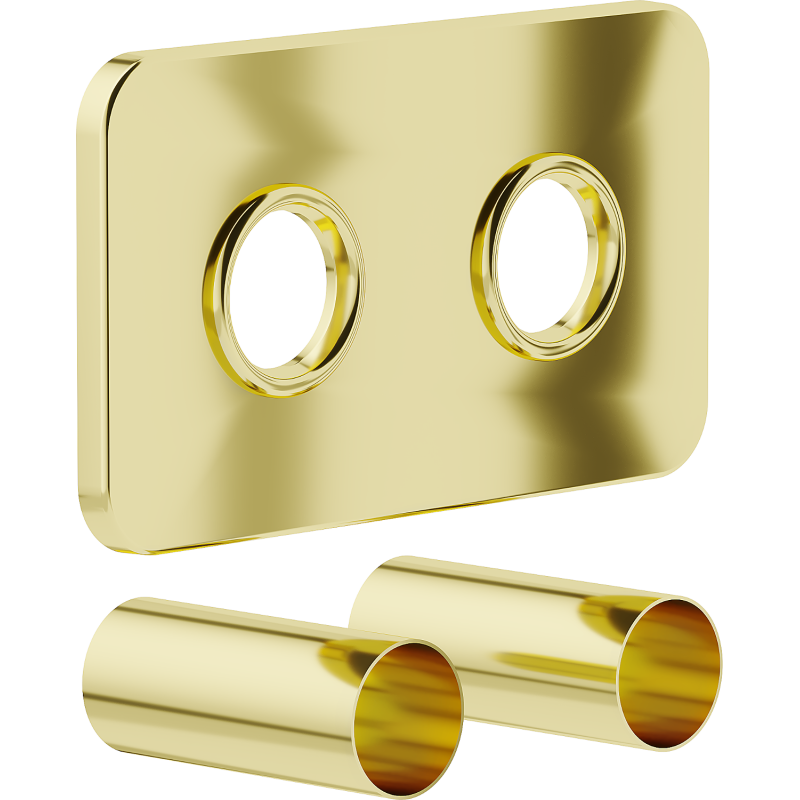 Mexen S double masking set for radiator, gold - W910-000-50
