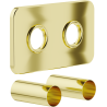 Mexen S twin concealing set for radiator, gold - W910-000-50