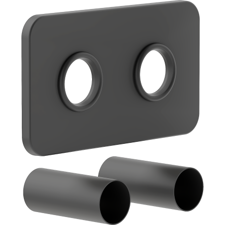 Mexen Uni-Term Double Concealment Set for Radiator, Anthracite - W910-000-66