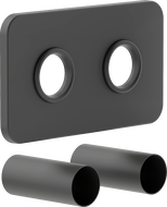 Mexen Uni-Term Double Concealment Set for Radiator, Anthracite - W910-000-66