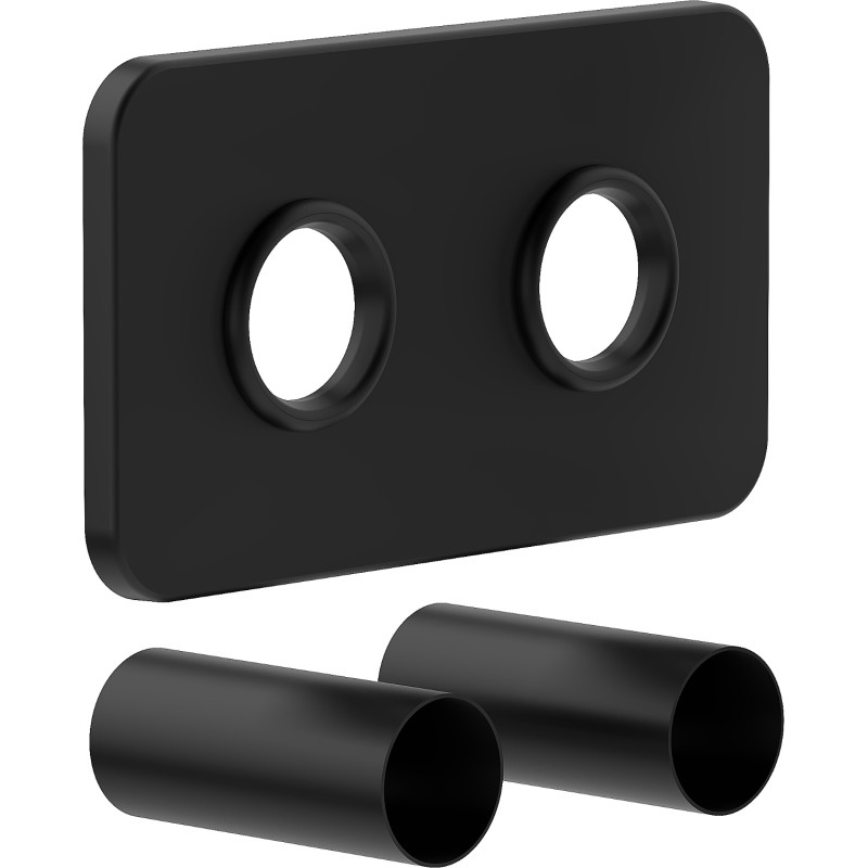 Mexen 2S double radiator cover set, black - W910-000-70