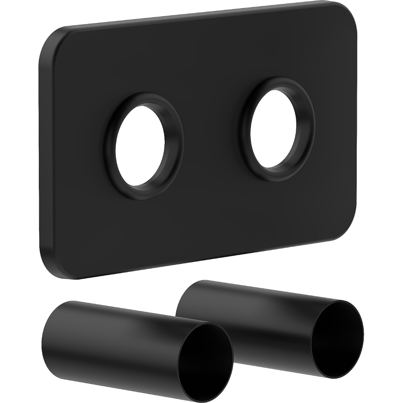 Mexen S dual masking set for radiator, black - W910-000-70
