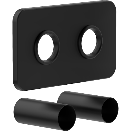 Mexen S dual masking set for radiator, black - W910-000-70