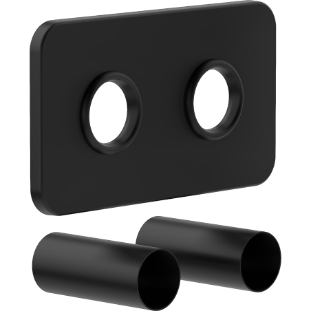 Mexen Uni-Term Double Concealing Set for Radiator, Black - W910-000-70