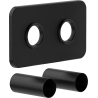 Mexen S dual masking set for radiator, black - W910-000-70