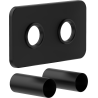 Mexen S dual radiator masking set, black - W910-000-70