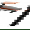 Mexen Purus washbasin mixer tap, Black/Rose gold - 745800-76
