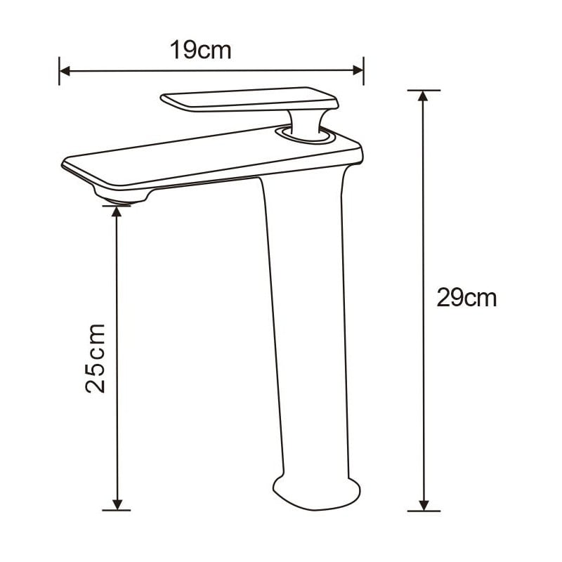 Mexen Purus high washbasin faucet, chrome - 745810-00