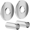 Mexen 1R single radiator escutcheon set, chrome - W904-000-01