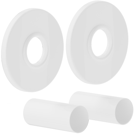 Mexen 1R single radiator cover set, white - W904-000-20