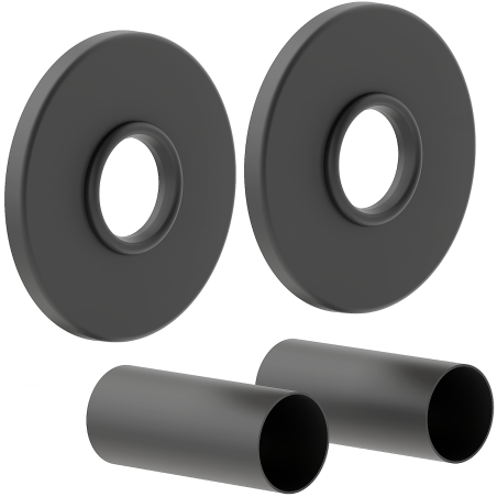 Mexen Uni-Term R single masking set for radiator, anthracite - W904-000-66