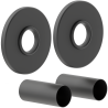 Mexen R single concealing set for radiator, anthracite - W904-000-66