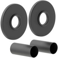 Mexen Uni-Term R single masking set for radiator, anthracite - W904-000-66