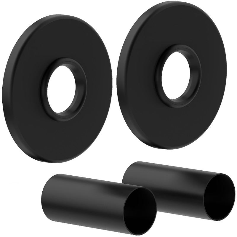 Mexen 1R single radiator cover set, black - W904-000-70