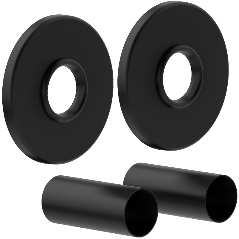 Mexen R single radiator masking set, black - W904-000-70