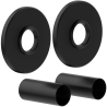 Mexen 1R single radiator cover set, black - W904-000-70