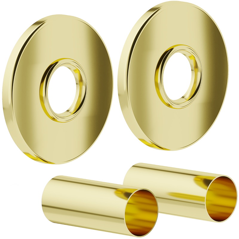 Mexen 1R single radiator cover set, gold - W904-000-50
