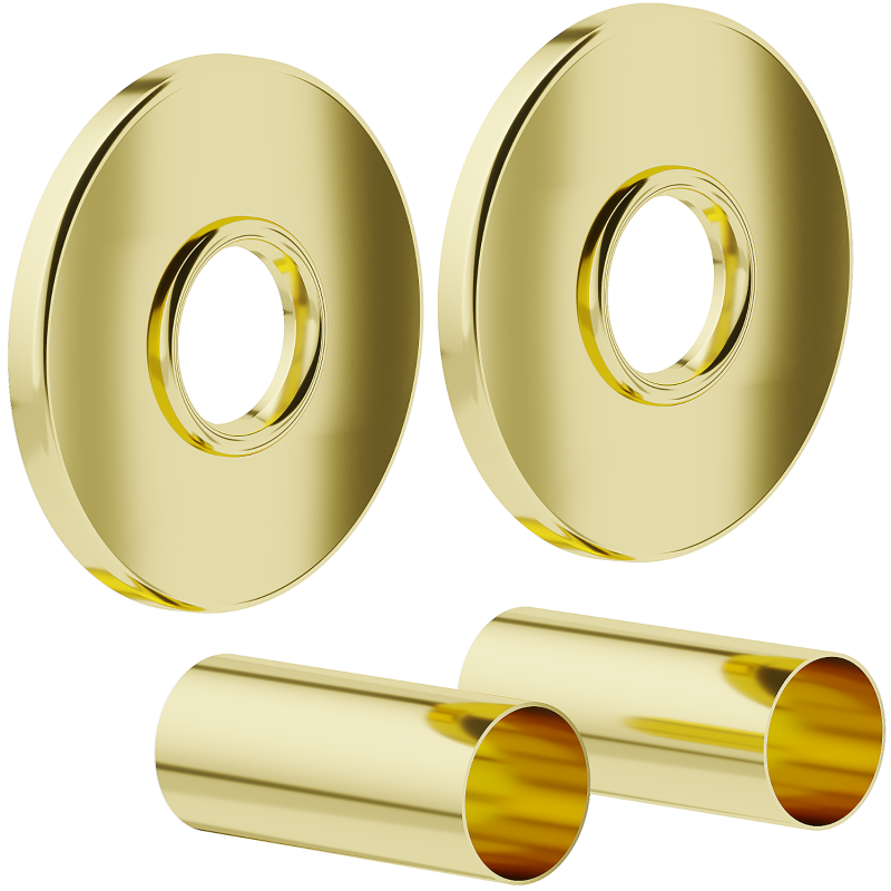 Mexen Uni-Term R single radiator concealing set, gold - W904-000-50