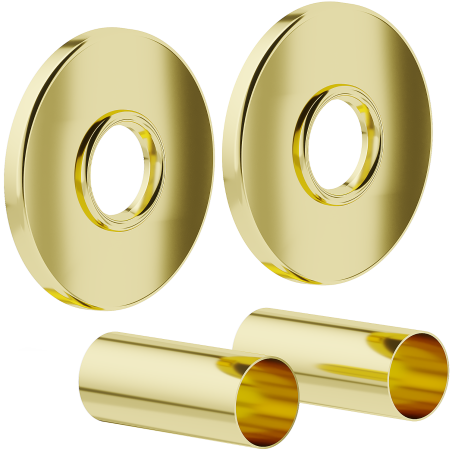Mexen 1R single radiator cover set, gold - W904-000-50
