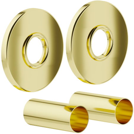 Mexen Uni-Term R single radiator concealing set, gold - W904-000-50