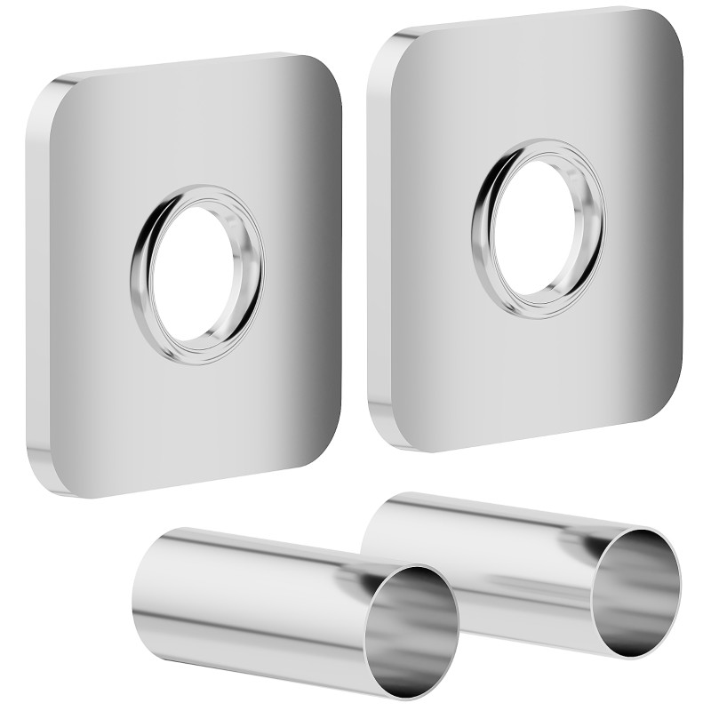 Mexen 1S single radiator cover set, chrome - W909-000-01