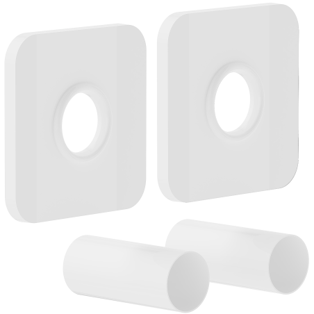 Mexen S single radiator concealing set, white - W909-000-20