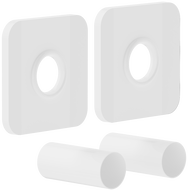 Mexen Uni-Term S single concealing set for radiator, white - W909-000-20